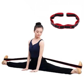 GIMIRO Fitness Elastic Band, Segmented Resistance Band for Yoga, Pilates, Dance, Stretch Band, Rehabilitation, Tension Band (Red - 8 Loops)