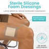 ViveCare Silicone Foam Dressing 2x2 with Border Adhesive - Bed