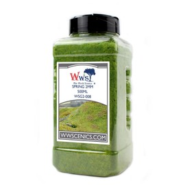 WWS War World Scenics WWScenics | 2 mm Spring Static Grass Fibres | 500 ml | WSG2-008 | Scattered Grass for Model Railway and Model Making