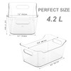 Tiawudi 12 Pack Plastic Storage Bins, Multi-Use Organizer Bins, Pantry
