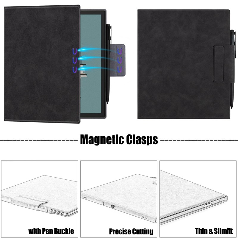 BOZHUORUI Magnetic Case for 10.3" Boox Note Air 5 C,Rock