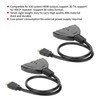 2Pcs HDMI Splitter 3 Port 4Kx2K MultiFunctional Hub Box Switcher