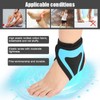 Ankle Support Brace Protector Adjustable Foot Achilles Strap Bandage Blue