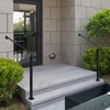 Zwinz Adjustable Handrail 1-3 Step, Wall&Floor Mounted Wrought Iron Handrails,
