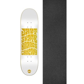 Jart Skateboards Woodstock Skateboard Deck - 7.87" x 31.32" with Black Magic Black Griptape - Bundle of 2 Items