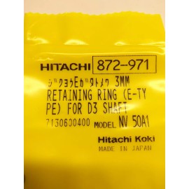 HITACHI 872-971 RETAINING RING FOR D3 SHAFT NV-50A1 LOT OF 4 (NEW)