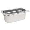 Vogue Stainless Steel1/4 Gastronorm Pan 2.5Ltr/100mm Deep Food Container