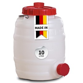 Barrel 10 L PE White 1 Carry Handle Filling Opening Diameter 120 mm GRAF