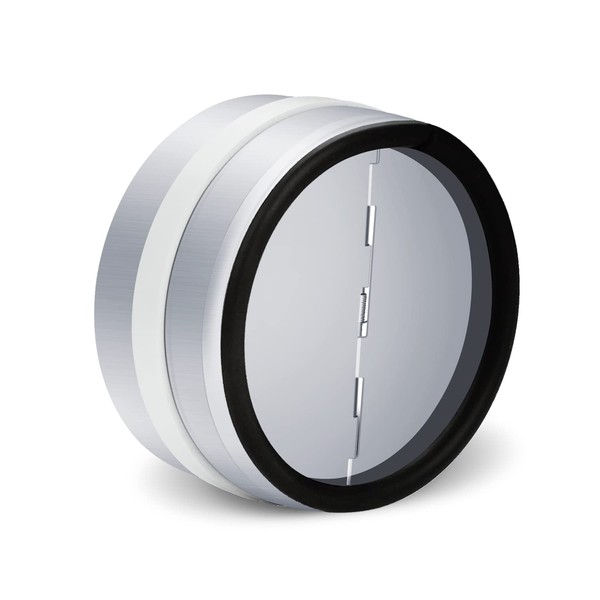 WeCooper Plug-in Backflow Flap DN 125 mm Extractor Hood Galvanised