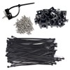 Cable Zip Tie Mounts Kit - 55 Set Wire Cable