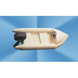 Resin Inflatable Dinghy Type W3 with Dummy Outboard Motor 1:25 Scale