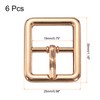 uxcell Metal Roller Buckle, 6Pcs 0.75 Inch Single Prong Belt