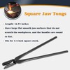 V-SEK Blacksmith Tongs Knife Making Tongs Set V-Bit Blade Tongs,