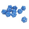 10 Pieces Polyhedral Dice Set, Plastic Lightweight Portable 20 Sided