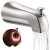Fosenlion Universal Bathtub Tub Spout with Diverter, Wall Front Mount