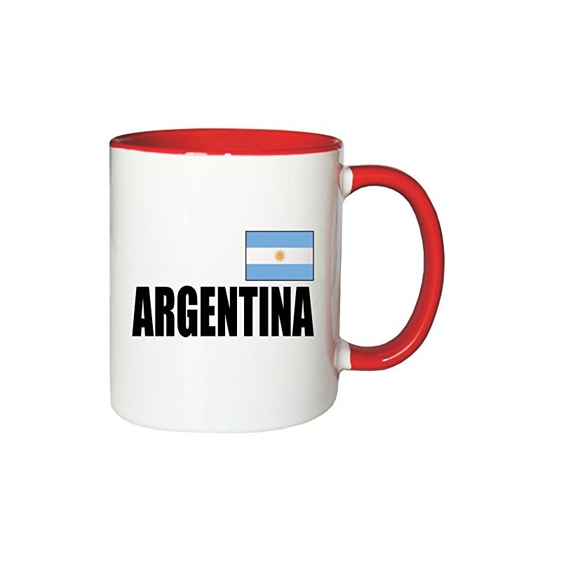 Mister Merchandise Coffee Cup Argentina Flag Tea Cup White /