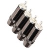 4pcs RCA Sound Plug Silver Plated RCA Male Plug Connector