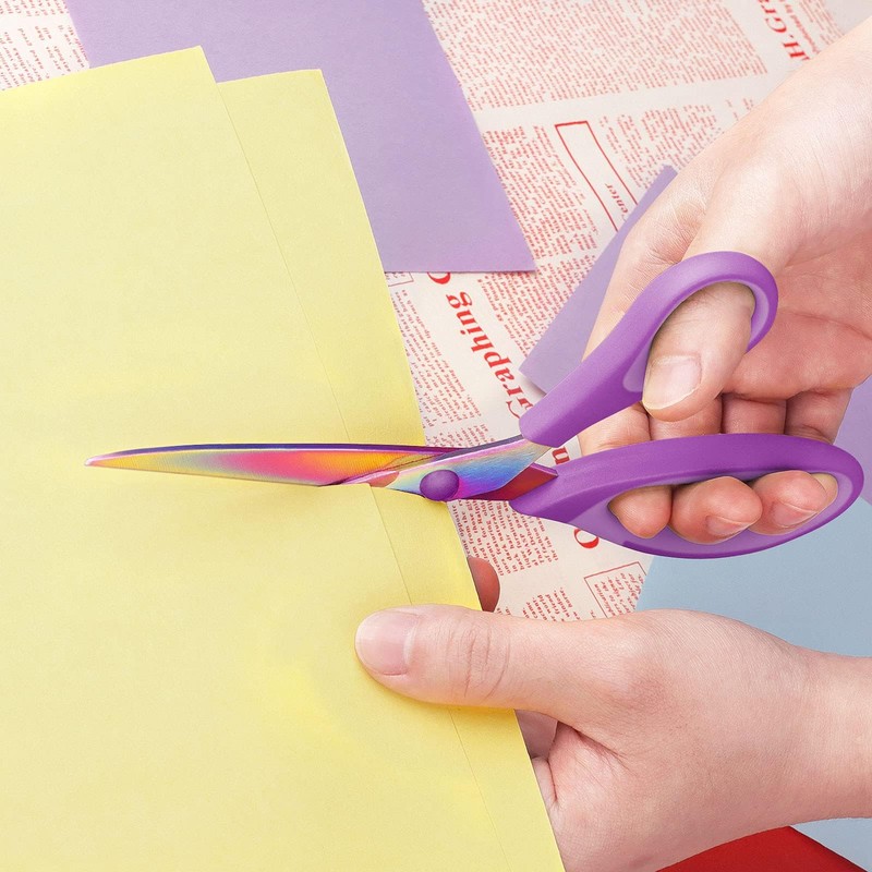 Uaugulft Multi-Purpose Scissors Set of 3, Titanium Blades, Soft Grip