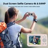 Digital Camera, 4K 64MP Dual Screens Camera, 18X Zoom, Point