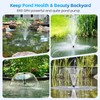 Fountain Submersible Water Pump: 50W Small Sump Pump for Outdoor