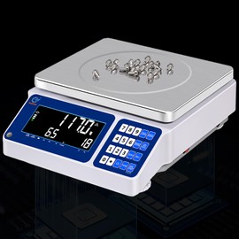 RUISHAN Counting Scale 30kg/66lb x 0.1g Digital Bench Scale for Parts and Coins kg/g/lb/oz Electronic Gram Scale Large Range Lab Industrial Inventory Piece Counting Balance Scales