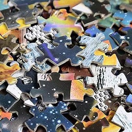 Adults Kids 300 Pieces Jigsaw Puzzle Never Forget Who You are Little Girl and Horse Puzzle Challenging Educational Fun Family Games Toys Gifts for Home Kitchen Decor Family Activities