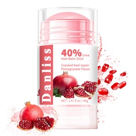 40% Urea Heel Balm Stick Intensive Cracked Foot Repair Miracle Foot Repair Cream for Calluses and Dry Feet Soothing Moisturizer Callus Remover 1.41 Oz (Pomegranate Flavour)
