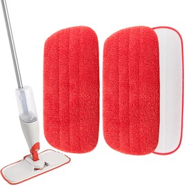 SunDiss 2 Pack Replacement Heads for OXO Good Grips Microfiber Spray Mop | Heads for Hardwood & Tile Floors | Machine Washable Wet/Dry Cleaning Cloths (No Mop)