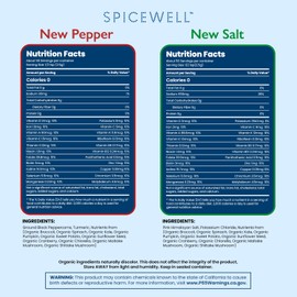 Spicewell New Salt and Pepper Pouch Duo | Reduced Sodium Himalayan Pink Salt + The Tastiest and Warmest Black Pepper Infused with Turmeric Powder