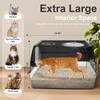 Stainless Steel Cat Litter Box with Lid, XL Extra Large
