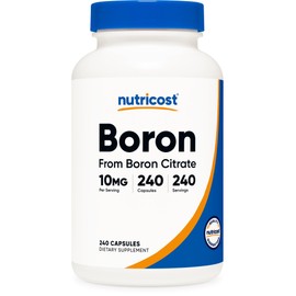 Nutricost Boron Capsules 10mg, 240 Vegetarian Capsules, Gluten Free and Non-GMO