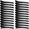 24 Pcs Alligator Hair Clips for Styling, Black Creaseless Hair