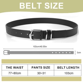 Dulynva 3 Stück Gürtel Leder Damen Ledergürtel Damengürtel Modisch Taillengürtel mit Goldener Quadratischer Schnalle für Frauen Jeans Hosen Kleider (Schwarz, Braun, Beige)