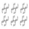 Double Pipe Clamp Chain Link Fence Clamps, glrovazas 6Pcs Panel