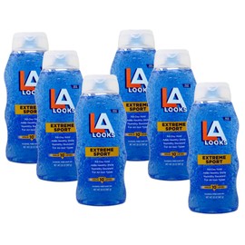 L.A. Looks Sport Xtreme Hold Gel, Hold Level 10+, 20-Ounce (Pack of 6)