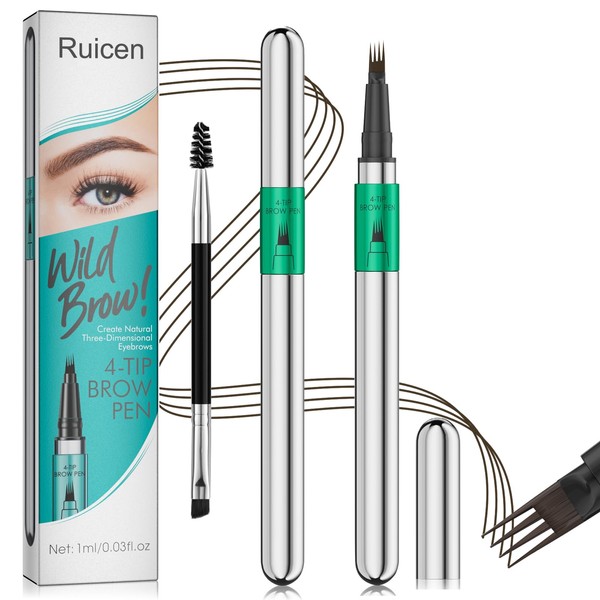 Ruicen Eyebrow Pen - Eyebrow Pencil, Upgrade Microblading Eyebrow Pen