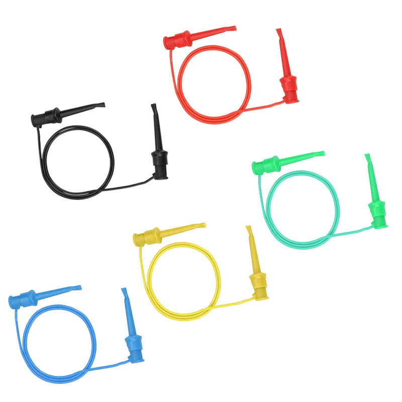 5Pcs Colorful Multimeter Electrical Test Dual SMD IC Silicone Lead