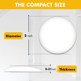 Door Stoppers for Wall – Clean and Dry Surface Required for Strong Adhesive, Sound Dampener Door Knob Wall Protector, Silicone Door Stop Bumpers Guard for Walls