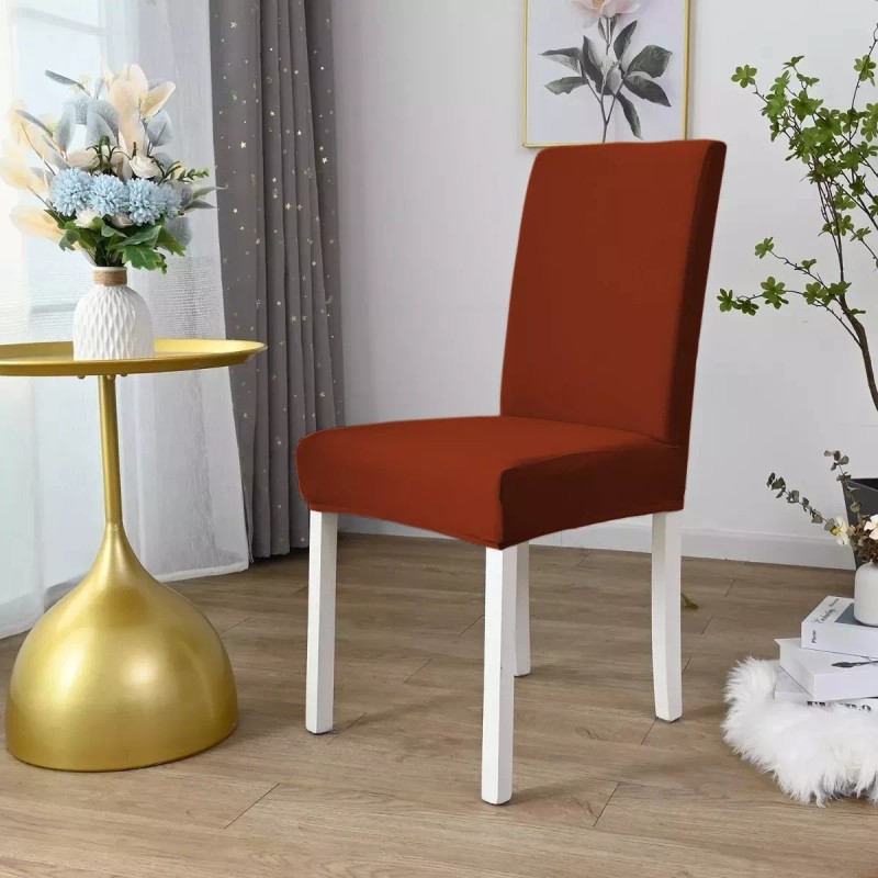 ColiDream 4 Fundas Elástica Cubre Silla Comedor Strech Ajustable Color