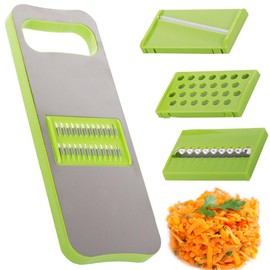 ProTech Vegetable Slicer Potato Slicer Grater Cutter Chopper, Multipurpose Shreds Fruits & Vegetables Chopper, 4 Interchangeable Sharp Stainless Steel Blades, Comfortable Handle