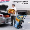 SEESII Foldable Dolly Cart with Wheels, 330 lbs Max Capacity