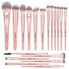 Brochas de Maquillaje Kit 18 Piezas Profesional Sintéticos de Alta