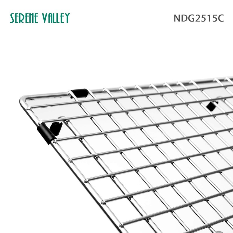 Serene Valley Sink Bottom Grid 24-9/16" X 14-7/16", Centered Drain