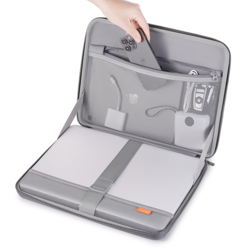 DOMISO 17 inch Laptop Sleeve with Handle Shockproof Waterproof EVA