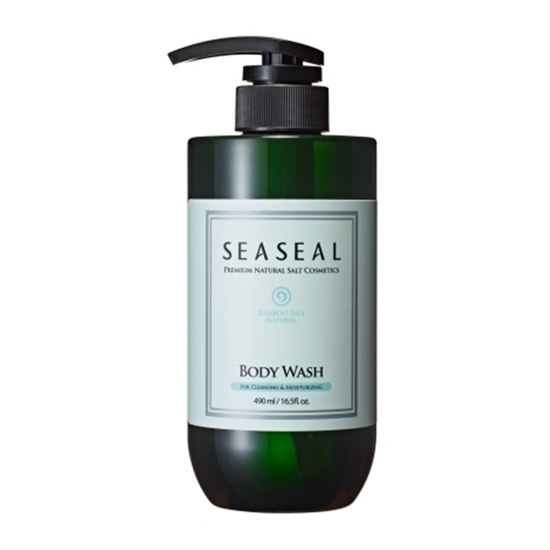 Weft Bamboo Salt Natural Body Wash 490g + Pouch Set
