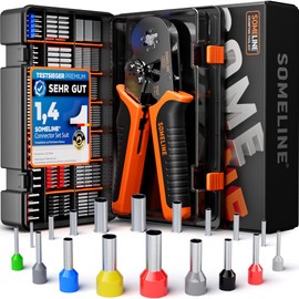 SOMELINE® Crimping Pliers Wire End Ferrules Set, 18 Types [0.25-10 mm²] Wire End Ferrules Set, Self-Adjusting, Crimping Pliers, Premium Crimping Pliers, Crimping Pliers, Crimping Pliers, Power Tool