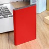 TYPE C Mobile Hard Disk External Red Metal Case for