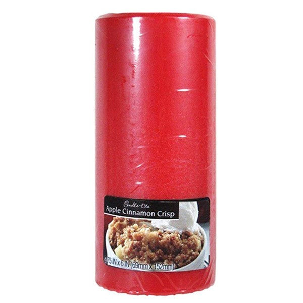Candle Lite #2846021 6 Red Pillar Candle