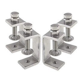 Heavy Duty 304 Stainless Steel Tiger Clamps (4pcs) - Wide Jaw Opening, Ideal for Woodworking & Crafts
