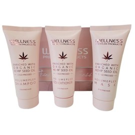 Wellness Premium Products VolumPlexTop 3 Travel Set, 50 Ml Shampoo, Conditioner & Hair Mask